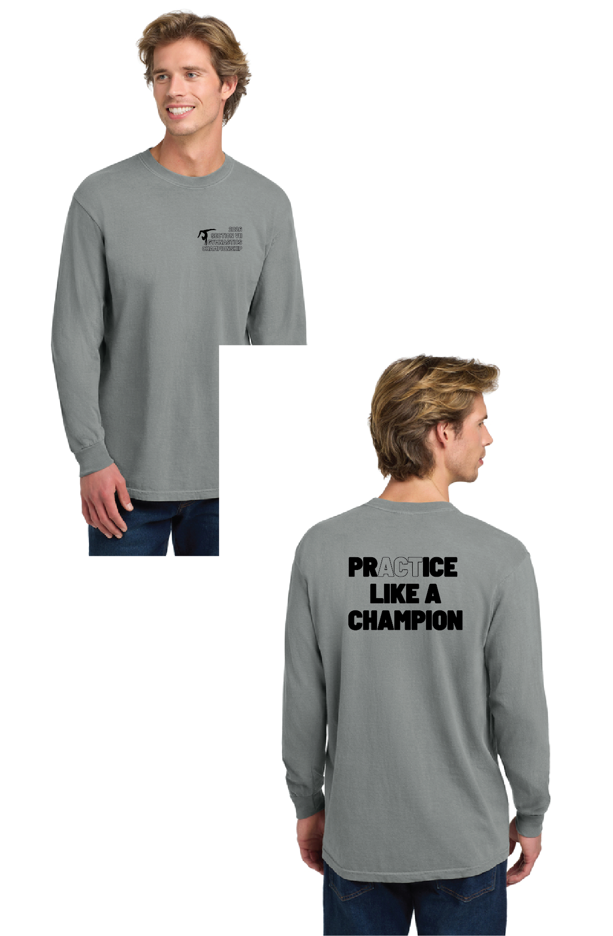 Class Act Comfort Colors® Heavyweight Ring Spun Long Sleeve Tee GymnasticsFall26
