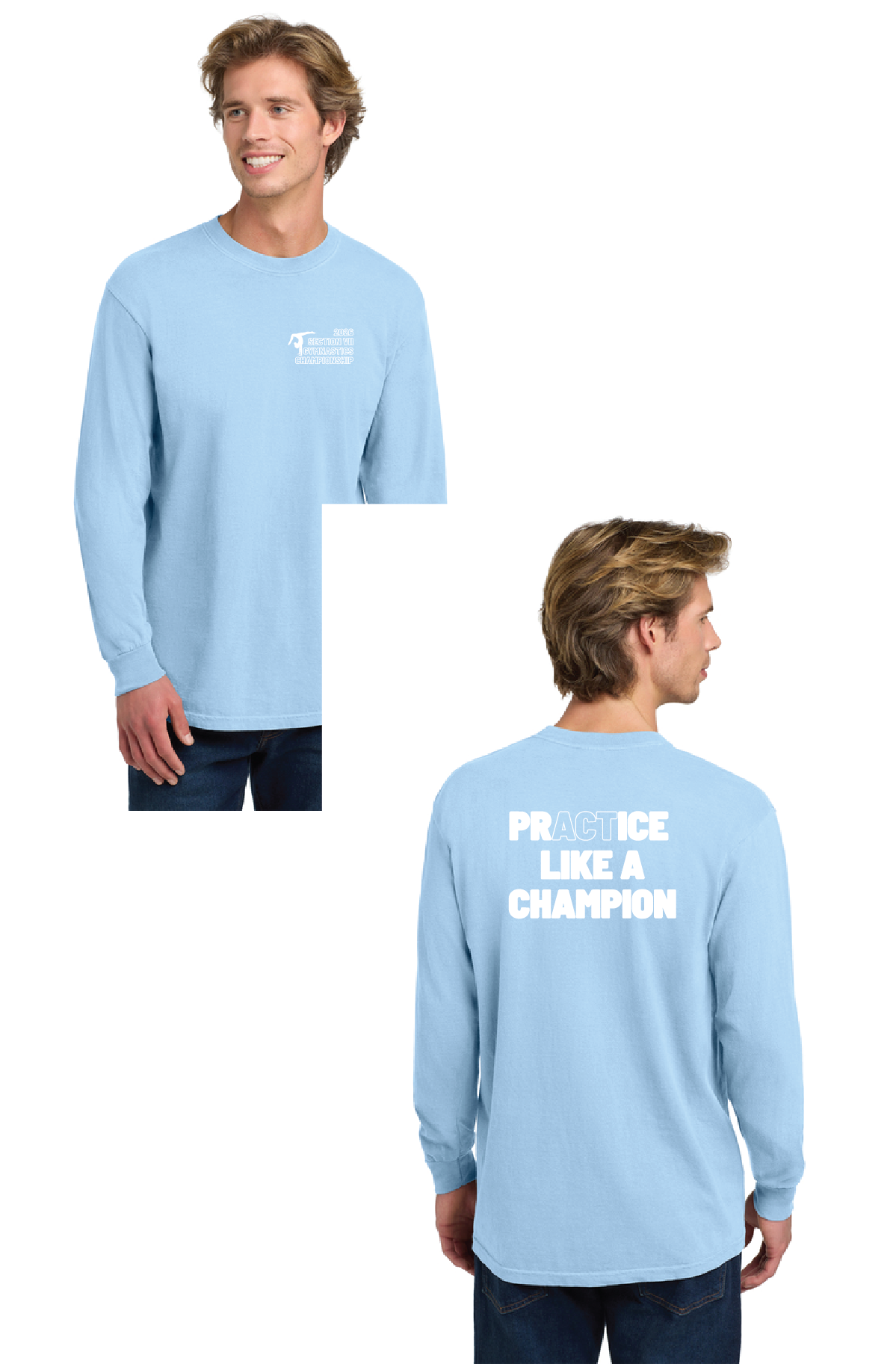 Class Act Comfort Colors® Heavyweight Ring Spun Long Sleeve Tee GymnasticsFall26