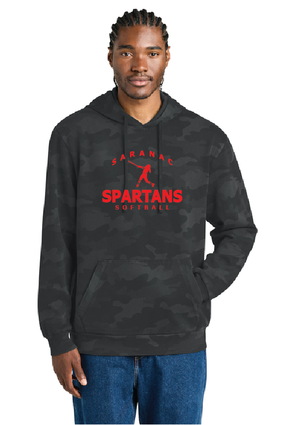 Finch District Wash™ Camo Fleece Hoodie SCS Softball