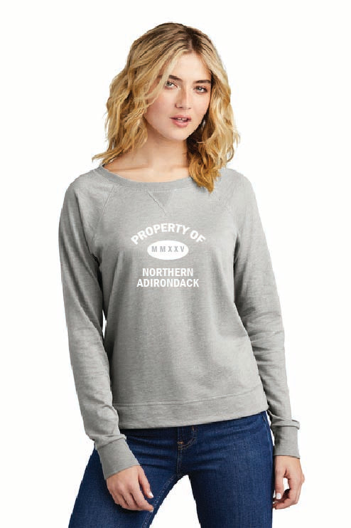 Property Of District® Women’s Featherweight French Terry™ Long Sleeve Crewneck NAC25