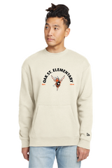 EK28 Oak St New Era® Heritage Fleece Pocket Crew