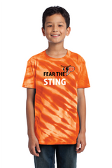 Fear The Sting Port & Co® - Youth Tiger Stripe Tie-Dye Tee PHSGym26