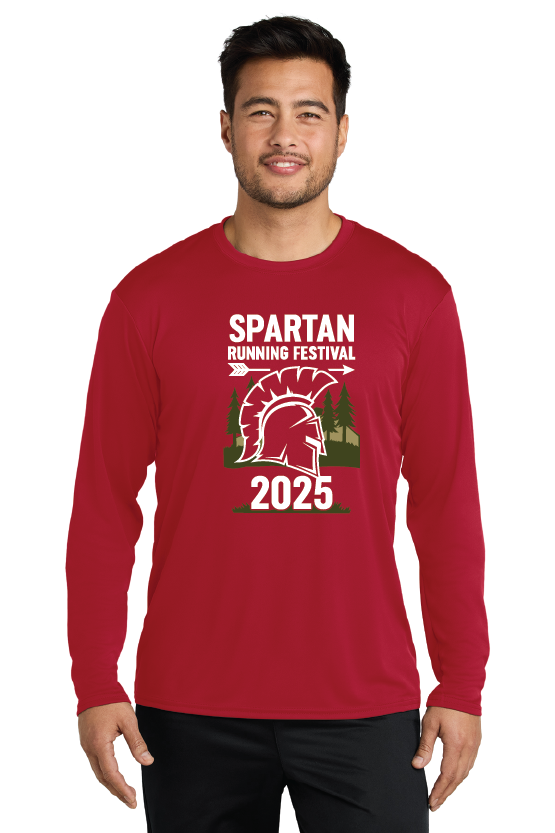 Festival Port & Co™ Long Sleeve Performance Tee Saranac Running Festival