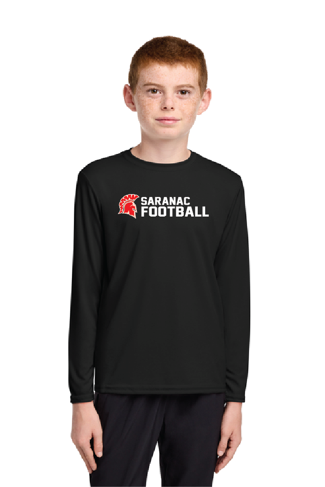 First Down Port & Co® Youth Long Sleeve Performance Tee AFLFall26