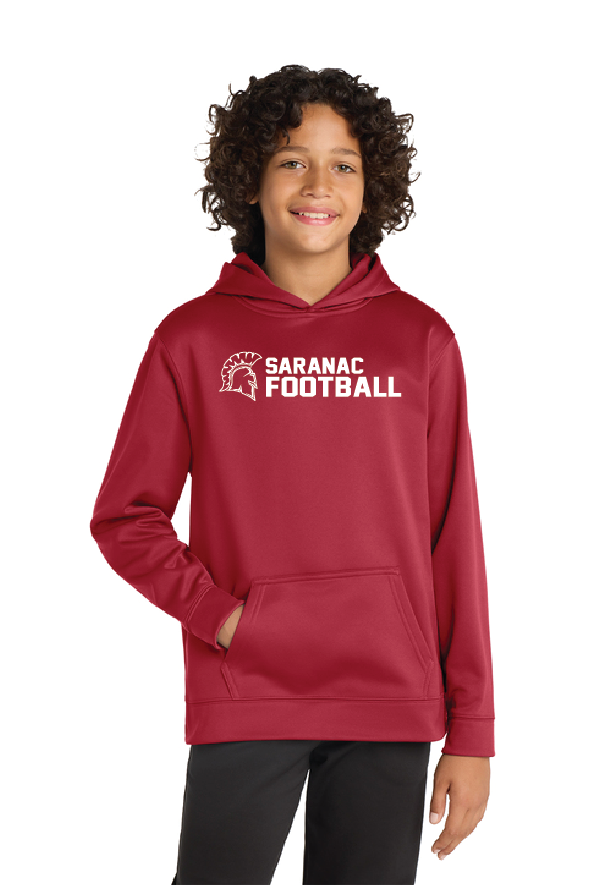 First Down Sport-Tek® Youth Sport-Wick® Fleece Hooded Pullover AFLFall26