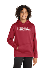 First Down Sport-Tek® Youth Sport-Wick® Fleece Hooded Pullover AFLFall26