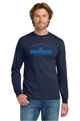 Chromo Felix Gildan® Heavy Cotton™ 100% Cotton Long Sleeve T-Shirt VII Swimming25