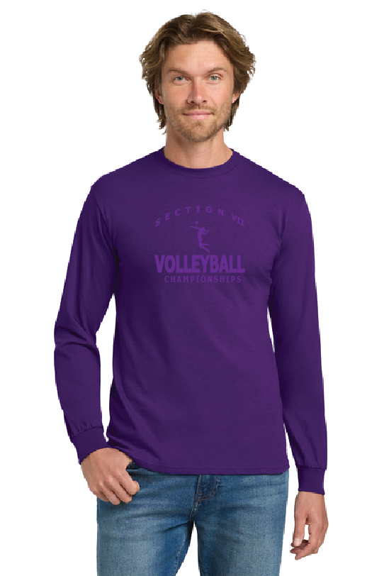 Chromo Felix Gildan® Heavy Cotton™ 100% Cotton Long Sleeve T-Shirt VII Volleyball25