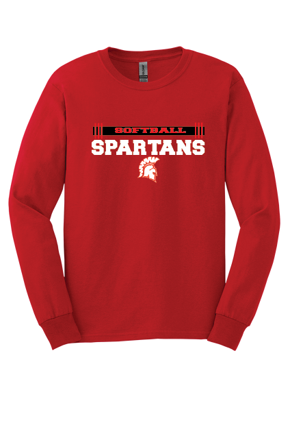 Pasta Gildan® Ultra Cotton® 100% US Cotton Long Sleeve T-Shirt SCS Softball