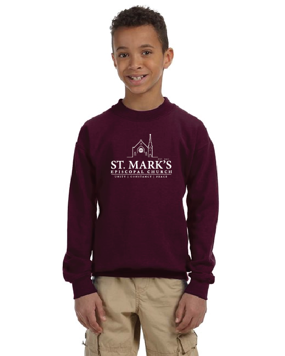 St. Mark's Gildan Youth Heavy Blend™ Fleece Crew SMEC25