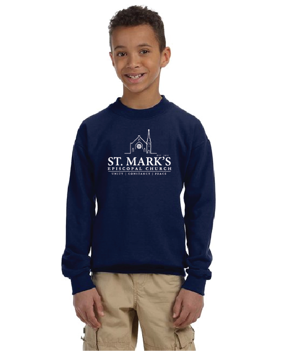 St. Mark's Gildan Youth Heavy Blend™ Fleece Crew SMEC25