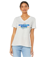 Homeward Bound Bella + Canvas Ladies' Relaxed Jersey V-Neck T-Shirt Vintage HWB
