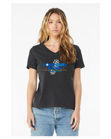 Homeward Bound Bella + Canvas Ladies' Relaxed Jersey V-Neck T-Shirt Vintage HWB
