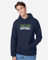 Bold Block Hanes - Ecosmart® Hooded Sweatshirt Softball25