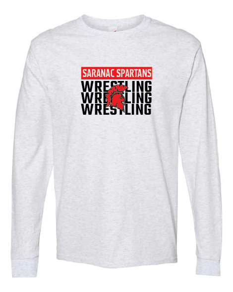 3Peat Hanes Essential-T Long Sleeve T-Shirt SCSWrestle25