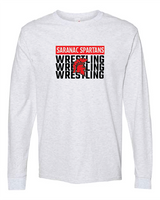 3Peat Hanes Essential-T Long Sleeve T-Shirt SCSWrestle25