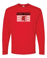 3Peat Hanes Essential-T Long Sleeve T-Shirt SCSWrestle25