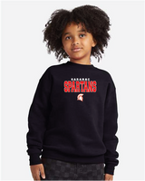 Trebek Hanes Youth Ecosmart® Crewneck Sweatshirt 6fund 25