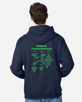 Bold Block Hanes - Ecosmart® Hooded Sweatshirt Softball25