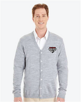 Shield Harriton Men's Pilbloc™ V-Neck Button Cardigan Sweater Wills25