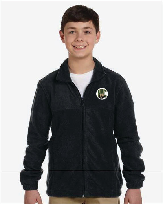 Bobcats Harriton Youth Full-Zip Fleece NAC25