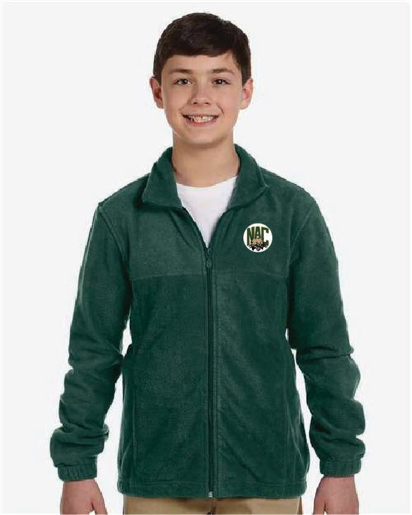 Bobcats Harriton Youth Full-Zip Fleece NAC25