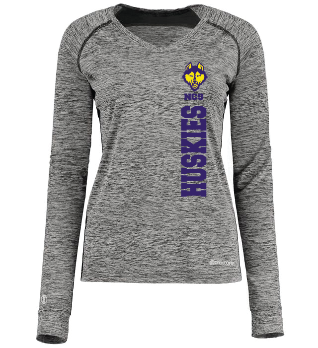 Velocity Holloway Ladies Electrify Long Sleeve Tee Powered by Coolcore® NCSH25