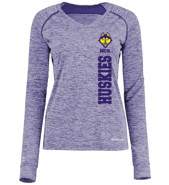 Velocity Holloway Ladies Electrify Long Sleeve Tee Powered by Coolcore® NCSH25