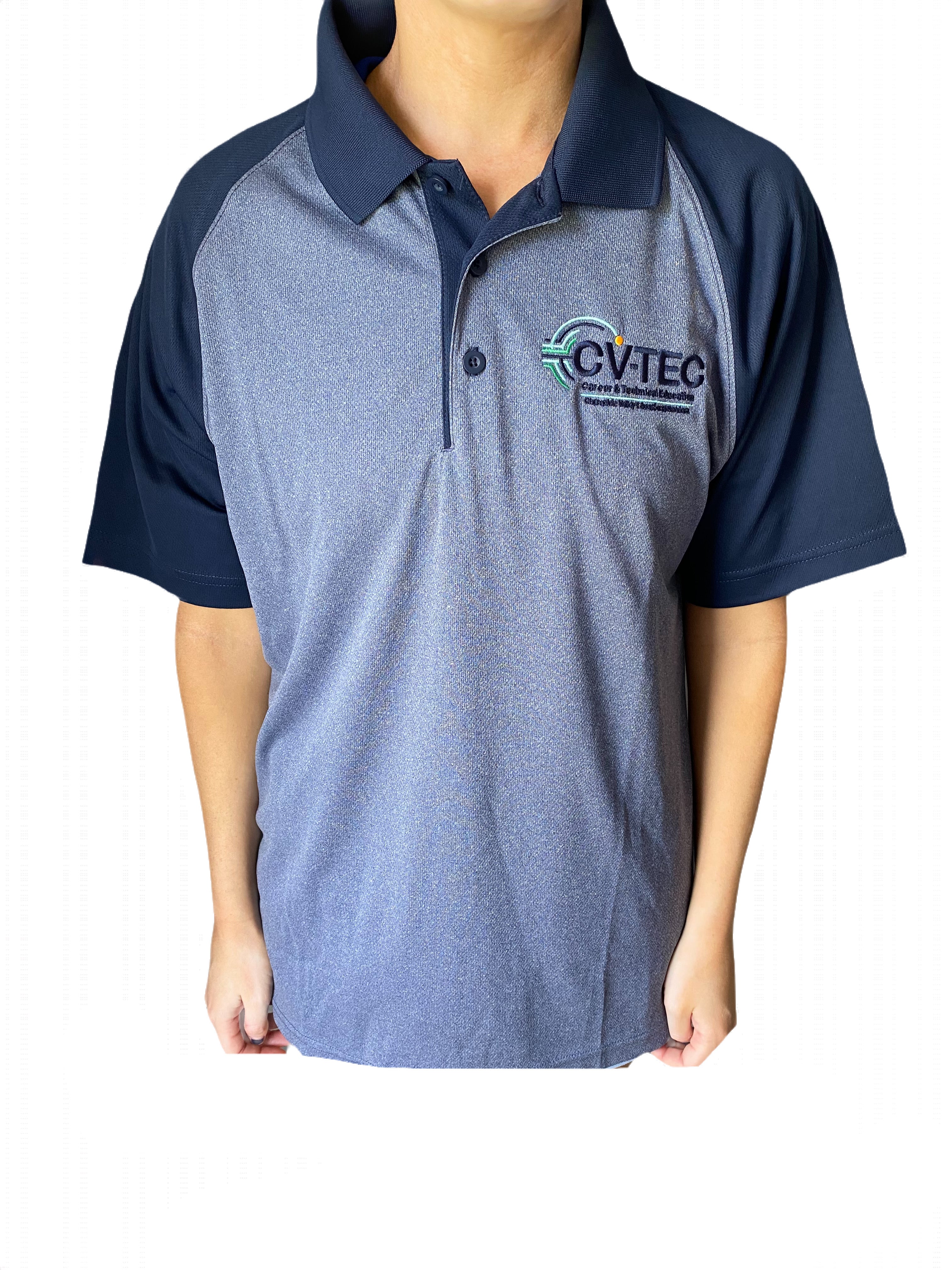 CV-TECLC Sport-Tek® PosiCharge® RacerMesh® Raglan Heather Block Polo CVESX