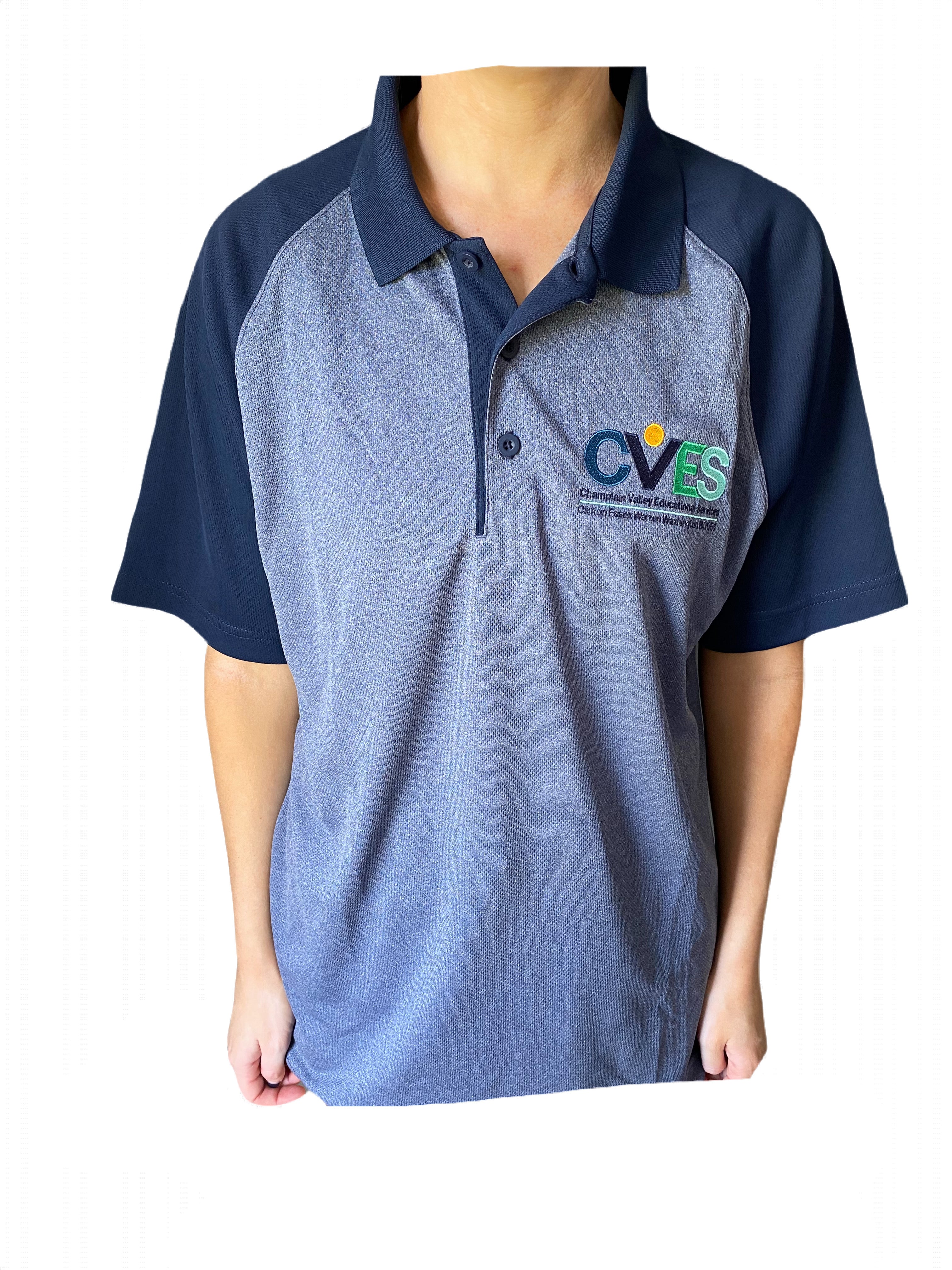 CVESLC Sport-Tek® PosiCharge® RacerMesh® Raglan Heather Block Polo CVESX