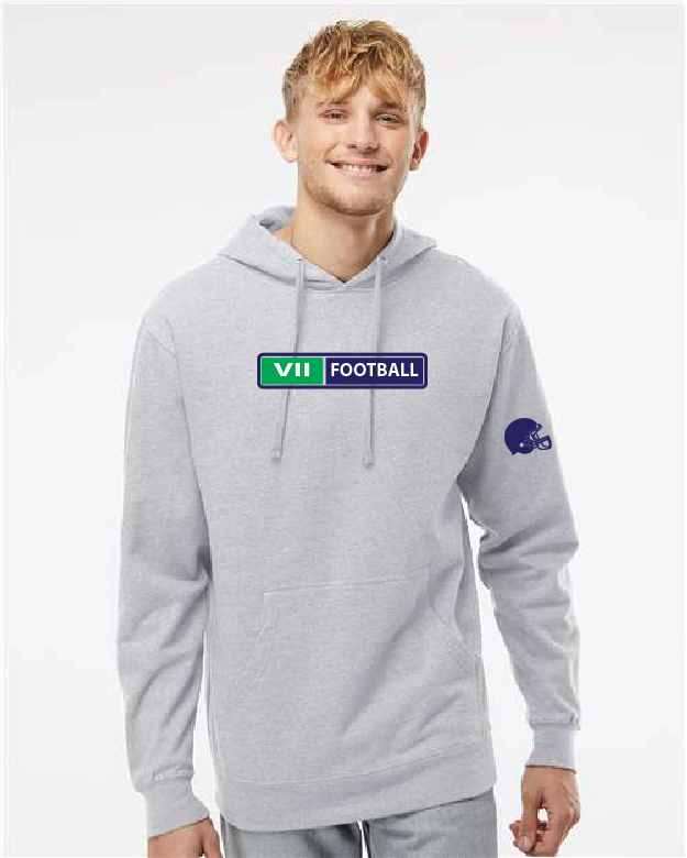 Alba ITC Unisex Midweight Hooded Sweatshirt Grey Heather VII Football25