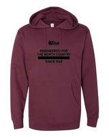 Since 1949 RISE Indepdendent Trading Co Unisex Midweight Hooded Sweatshirt CVES25