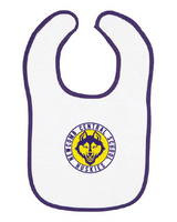 Huskies Rabbit Skins Infant Contrast Trim Terry Bib NCSH25