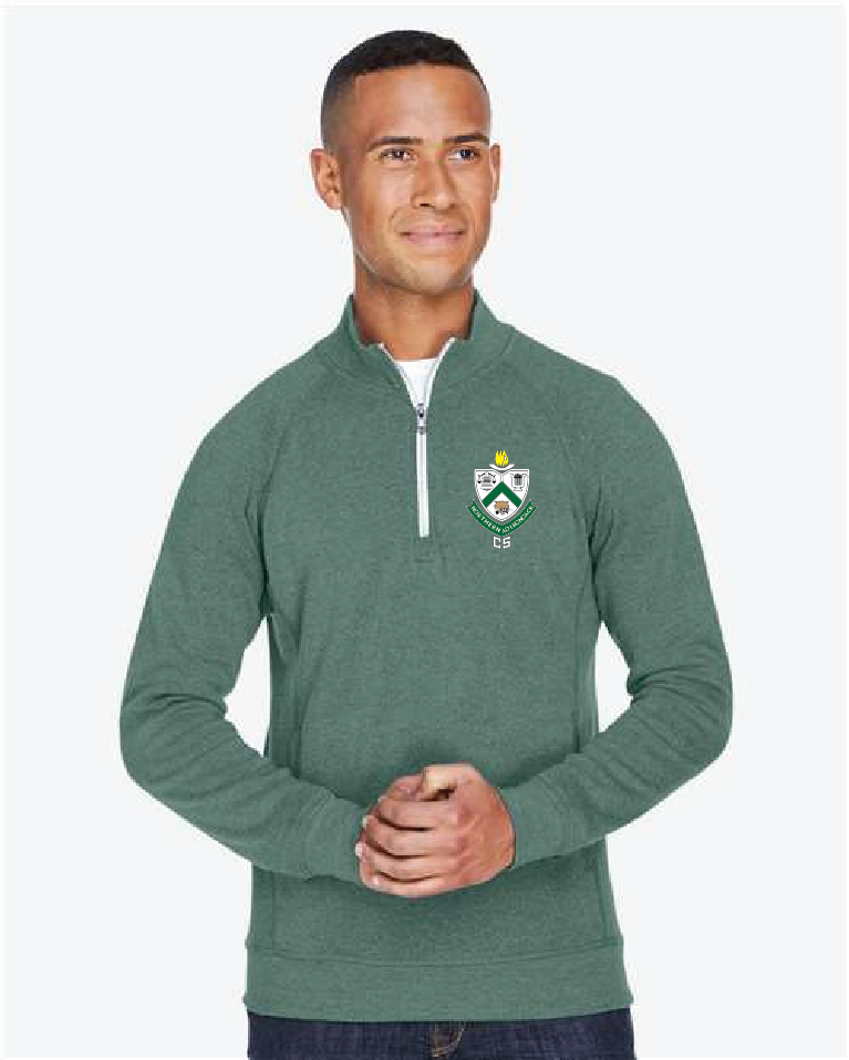 Shield J. America Men's Triblend Quarter-Zip Sweatshirt NAC25