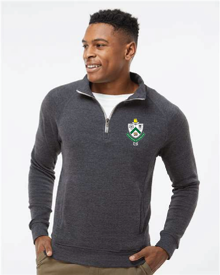 Shield J. America Men's Triblend Quarter-Zip Sweatshirt NAC25