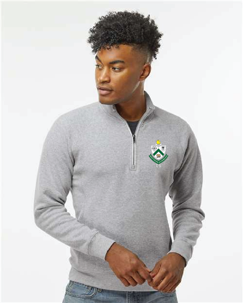 Shield J. America Men's Triblend Quarter-Zip Sweatshirt NAC25