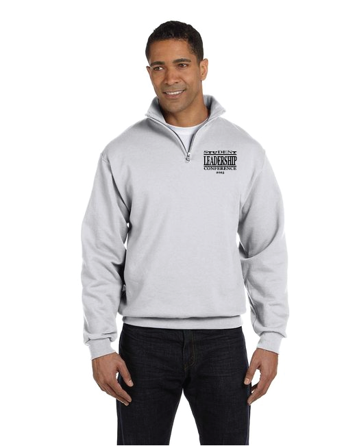 Stacked Jerzees Adult NuBlend® Quarter-Zip Cadet Collar Sweatshirt SLC25
