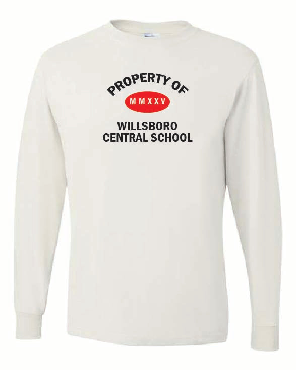 Property Of Jerzees Men's Dri-Power® Long Sleeve 50-50 T-Shirt Wills25
