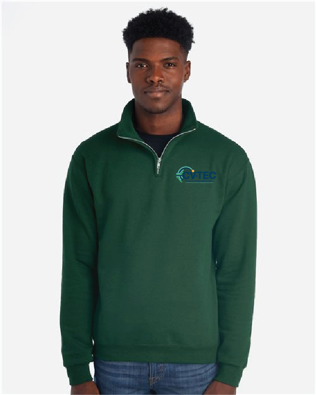 CVTECLC Jerzees Unisex Nublend® Cadet Collar Quarter-Zip Sweatshirt CVES25