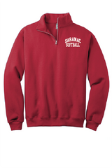 Traditional Jerzees® - NuBlend® 1-4-Zip Cadet Collar Sweatshirt SCS Softball