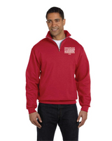 Stacked Jerzees Adult NuBlend® Quarter-Zip Cadet Collar Sweatshirt SLC25