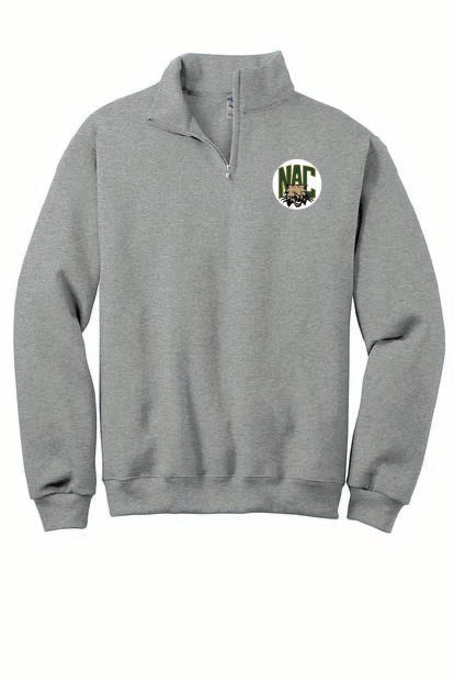 Bobcats Jerzees® NuBlend® 1-4-Zip Cadet Collar Sweatshirt NAC25