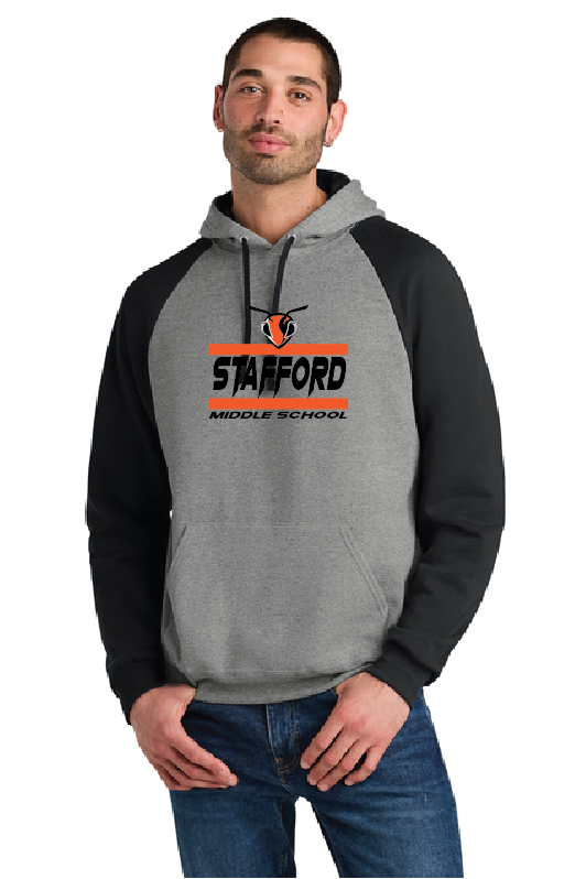 Reese Jerzees® Unisex NuBlend® Colorblock Raglan Hoodie Sweatshirt SMS25