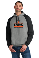 Reese Jerzees® Unisex NuBlend® Colorblock Raglan Hoodie Sweatshirt SMS25
