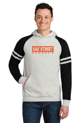 Whirlwind Jerzees® Unisex NuBlend® Varsity Colorblock Hooded Sweatshirt Oak25