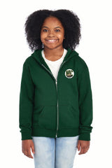 Bobcats Jerzees® Youth NuBlend® Full-Zip Hooded Sweatshirt NAC25