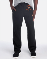 Kreis JERZEES - NuBlend® Open-Bottom Sweatpants with Pockets Black