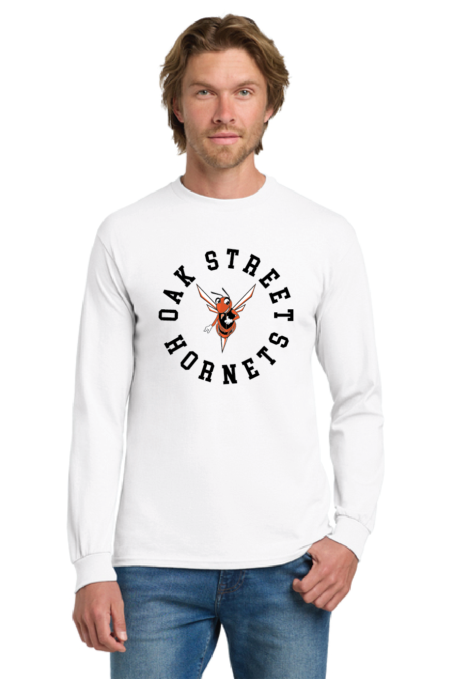 Kreis Gildan® - Heavy Cotton™ 100% Cotton Long Sleeve T-Shirt Oak