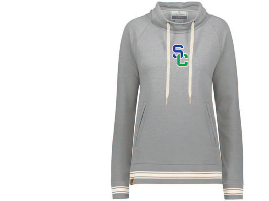 LADIES IVY LEAGUE FUNNEL NECK PULLOVER Knights