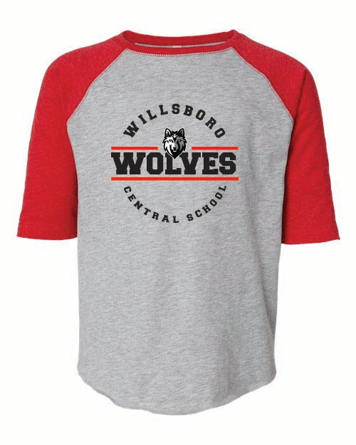 Reign LAT Youth Baseball Fine Jersey Three-Quarter Sleeve Tee White Wills25